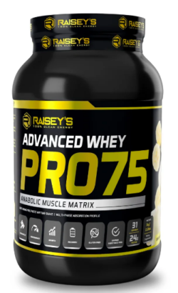 Raisey’s PRO75 Whey Protein 1kg