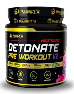 Raisey’s Detonate V2 Nootropic Pre-Workout